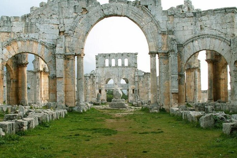 Veduta del Monastero di San Simeone sulle rive del Nilo ad Assuan