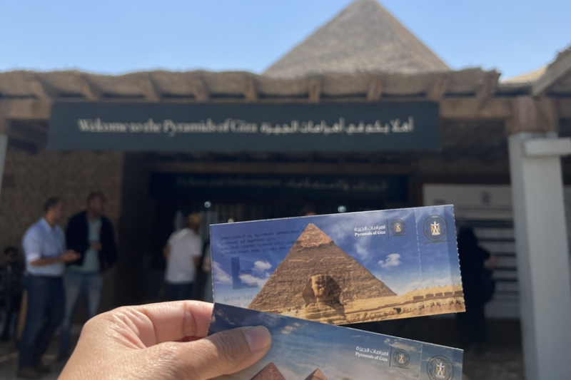 Ingresso alle Piramidi di Giza
