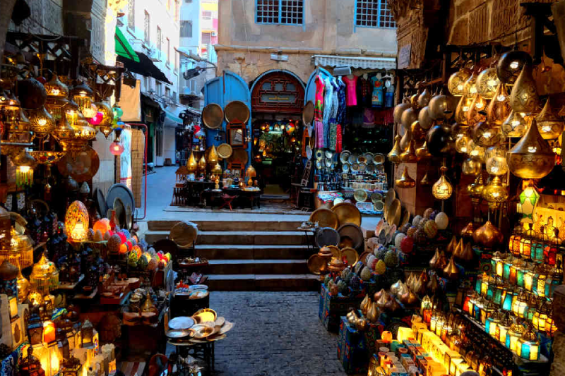 Il mercato di Khan el-Khalili al Cairo